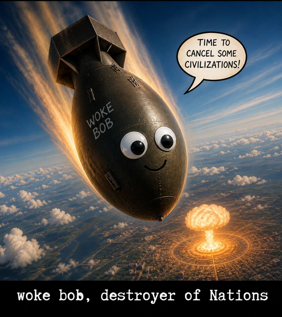 WOKE BOB Destroyer of Nations — satirische Sammelfigur Series 1, WOKE TOYS Pre-Order